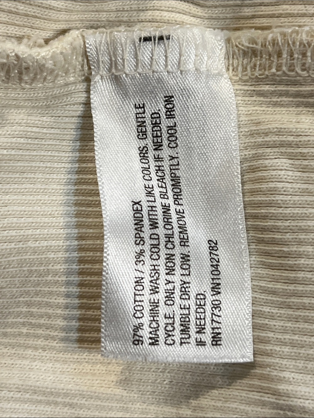 Universal Thread Off-White Ribbed Tank Dress - Picture 4 of 4